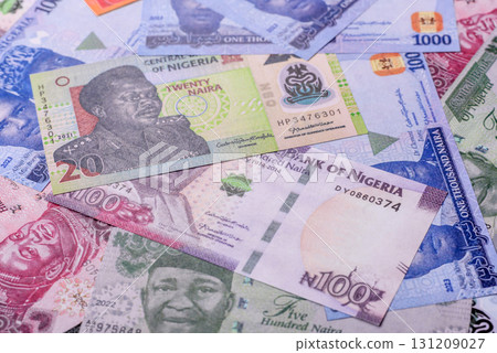Nigeria money, naira, paper banknotes, cash. Nigerian money Nigeria money, naira, paper banknotes, cash. Nigerian money 131209027