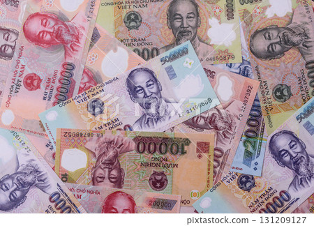 Vietnam money, dong, paper banknotes, cash. Vietnamese money 131209127