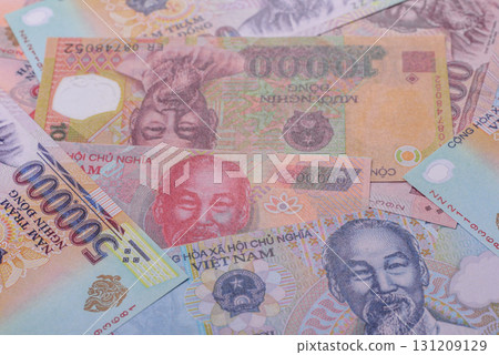 Vietnam money, dong, paper banknotes, cash. Vietnamese money 131209129