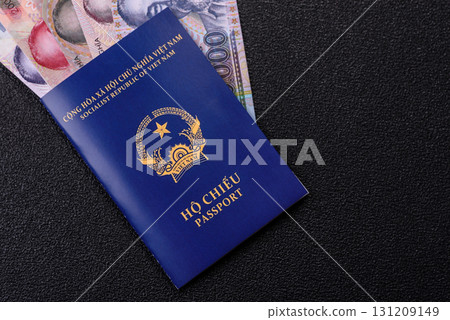Vietnam passport for travelling, flying and doing business. Vietnamese document 131209149
