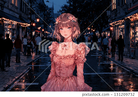 Christmas Woman AI-generated material 131209732