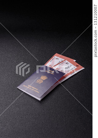 Indian passport and tickets for travelling, flying and doing business. India document, id Indian passport and tickets for travelling, flying and doing business. India document, id 131210007