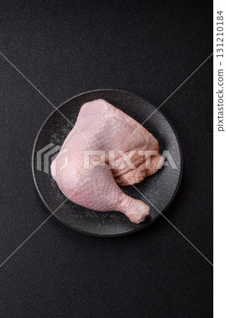 Chicken raw leg or quarter, fresh meat for cooking on barbecue. Chicken quarter Chicken raw leg or quarter, fresh meat for cooking on barbecue. Chicken quarter 131210184