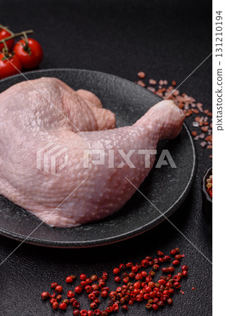 Chicken raw leg or quarter, fresh meat for cooking on barbecue. Chicken quarter Chicken raw leg or quarter, fresh meat for cooking on barbecue. Chicken quarter 131210194