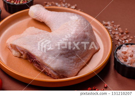 Chicken raw leg or quarter, fresh meat for cooking on barbecue. Chicken quarter Chicken raw leg or quarter, fresh meat for cooking on barbecue. Chicken quarter 131210207