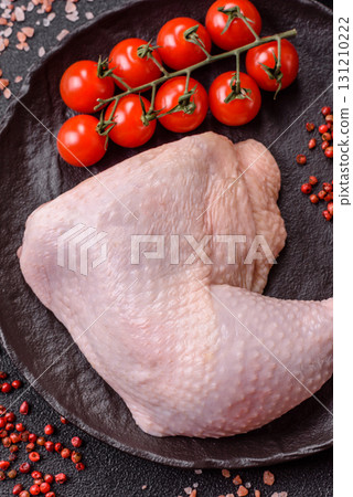 Chicken raw leg or quarter, fresh meat for cooking on barbecue. Chicken quarter Chicken raw leg or quarter, fresh meat for cooking on barbecue. Chicken quarter 131210222
