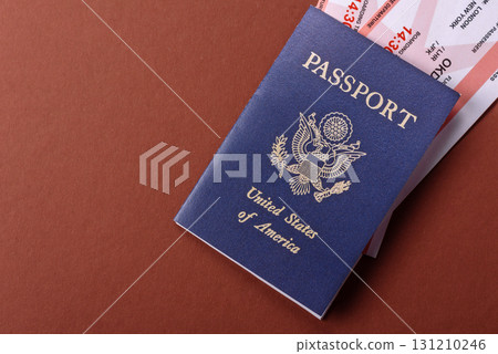US passport for travelling, flying and doing business. USA document, id US passport for travelling, flying and doing business. USA document, id 131210246