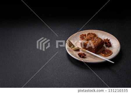 Chocolate brownie cake, food, sweet dessert with nuts rectangular shape. Sweet chocolate brownie Chocolate brownie cake, food, sweet dessert with nuts rectangular shape. Sweet chocolate brownie 131210335