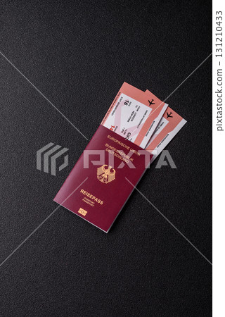 German passport, German document for travelling, border crossing 131210433