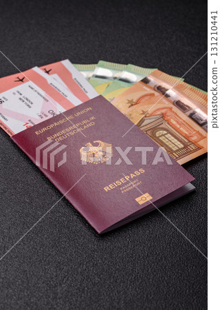 German passport, German document for travelling, border crossing German passport, German document for travelling, border crossing 131210441