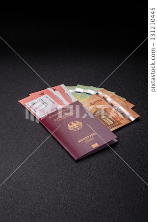 German passport, German document for travelling, border crossing German passport, German document for travelling, border crossing 131210445