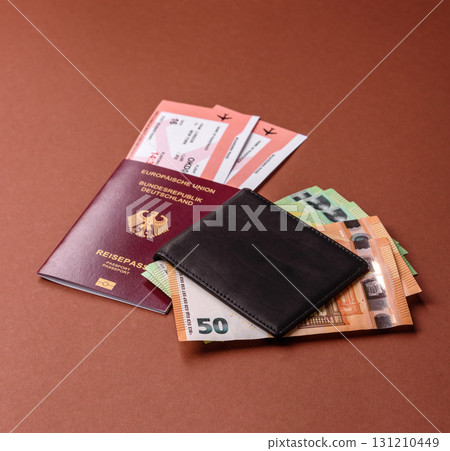 German passport, German document for travelling, border crossing German passport, German document for travelling, border crossing 131210449
