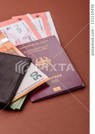 German passport, German document for travelling, border crossing German passport, German document for travelling, border crossing 131210456