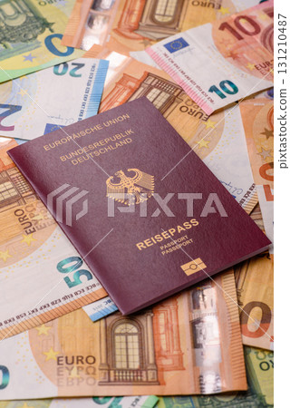 German passport, German document for travelling, border crossing German passport, German document for travelling, border crossing 131210487