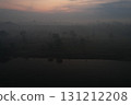 Misty morning landscape by a river in the Amazon region at dawn 131212208