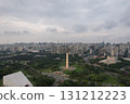 Skyline view of Sao Paulo showcasing the Obelisk in Ibirapuera Park 131212223