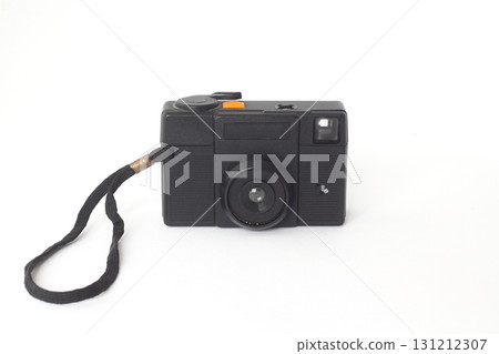 Vintage analog camera with isolated white background. old technology products for photography Vintage analog camera with isolated white background. old technology products for photography 131212307