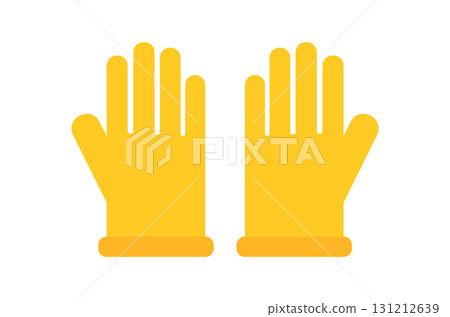 Safety glove vector rubber hand latex icon. Medical doctor safety glove protective doctor hospital Safety glove vector rubber hand latex icon. Medical doctor safety glove protective doctor hospital 131212639