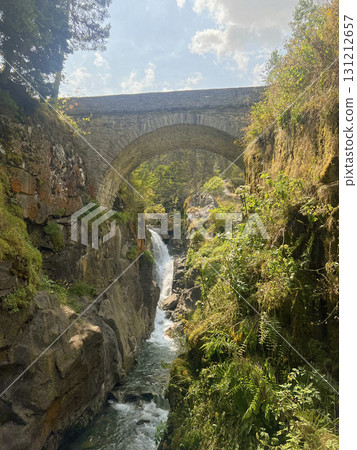 Exploring the stunning cascades at Pont d'Espagne in the Pyrenees Mountains 131212657