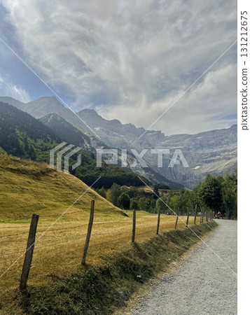 Scenic view of Cirque de Gavarnie in the Pyrenees Mountains Scenic view of Cirque de Gavarnie in the Pyrenees Mountains 131212675