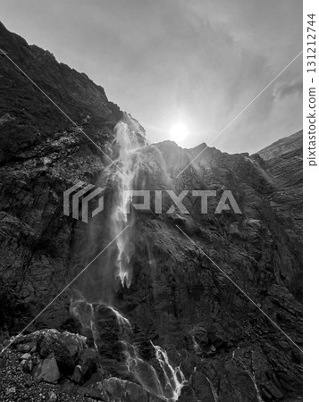 Spectacular view of Cirque de Gavarnie with cascading waterfall in Pyrenees Spectacular view of Cirque de Gavarnie with cascading waterfall in Pyrenees 131212744