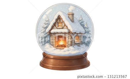 House in a snow globe 131213567