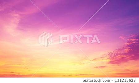 Orange sunset sky Orange sunset sky 131213622