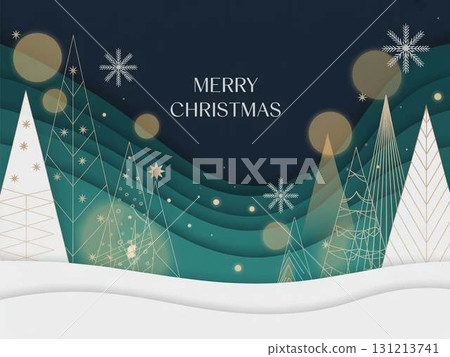 具有重疊層的樹木的奇妙插圖 131213741