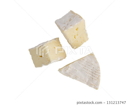 camembert cheese isolated 131213747