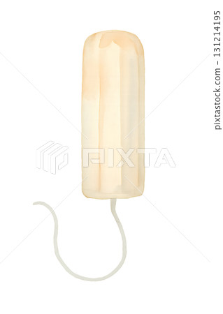 白色衛生棉條水彩插圖PNG透明背景 131214195