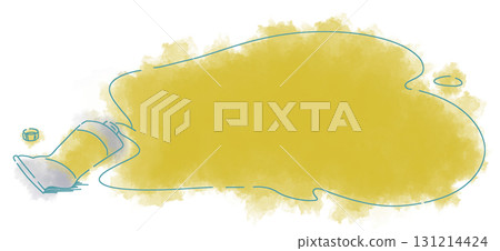 Watercolor frame yellow Watercolor frame yellow 131214424