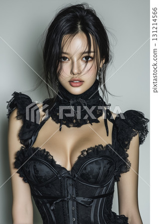 黑色蕾絲裙女模｜女性化、魅力十足的視覺表達 131214566