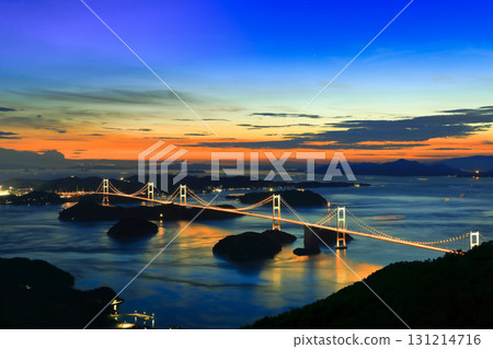 [愛媛縣] 來島海峽大橋 (島波海峽) 燈飾 131214716