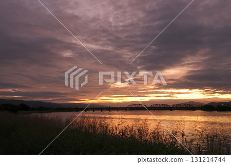 on the riverbed in the morning on the riverbed in the morning 131214744