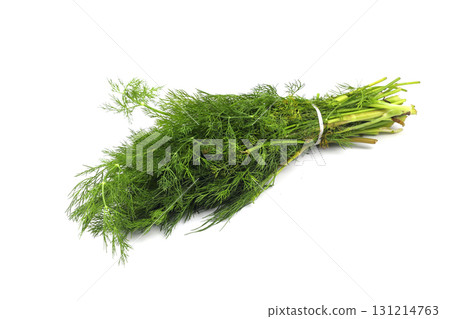 Fresh dill on white background,object isolated on white background Fresh dill on white background,object isolated on white background 131214763