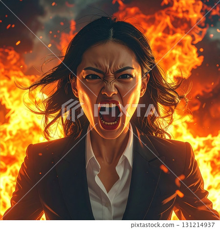 Furious woman illustration Furious woman illustration 131214937