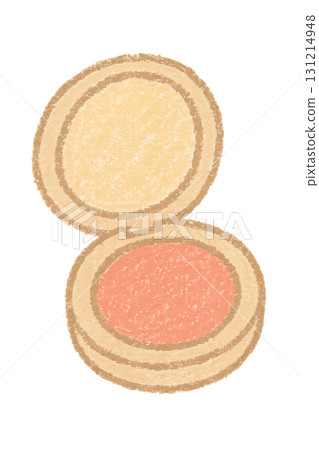 鮭魚粉紅臉頰緊湊水彩插畫PNG透明背景 131214948