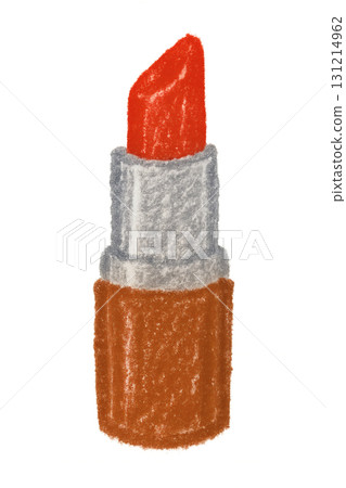 Orange lipstick oil pastel illustration PNG transparent background Orange lipstick oil pastel illustration PNG transparent background 131214962