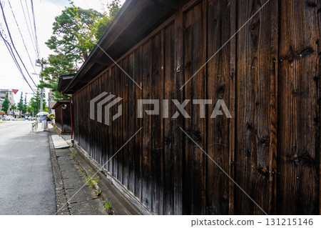 Traditional wooden fences of old Japanese houses 131215146
