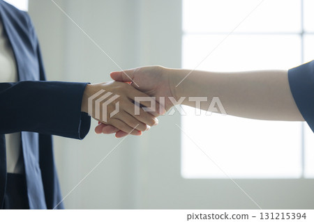 握手的女商人 131215394