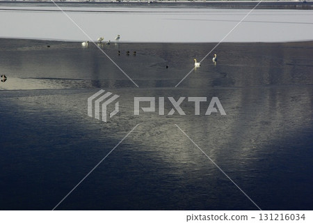 從山中湖眺望隆冬的富士山 131216034