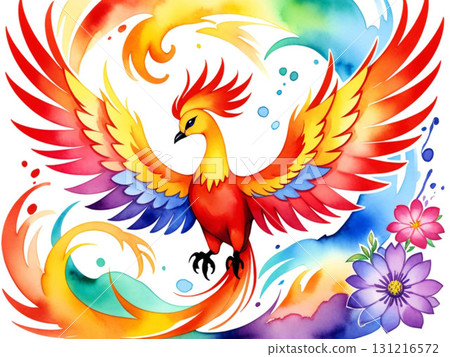 鳳凰展翅的風水風格插圖 鳳凰展翅的風水風格插圖 131216572