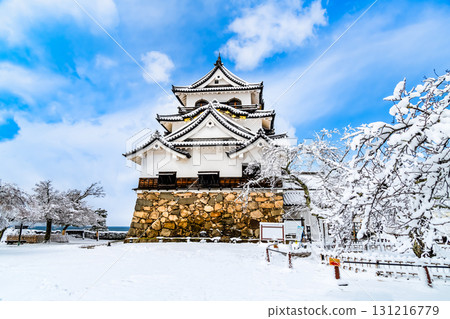 志賀彥根城:白雪皚皚的天守閣 志賀彥根城:白雪皚皚的天守閣 131216779