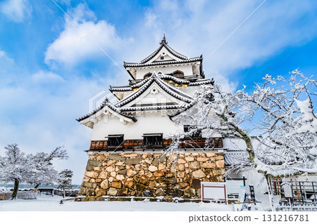 志賀彥根城:白雪皚皚的天守閣 志賀彥根城:白雪皚皚的天守閣 131216781