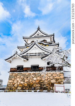志賀彥根城：白雪皚皚的天守閣 131216783