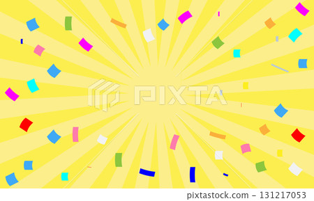 五彩繽紛的五彩紙屑飛舞的輻射 131217053