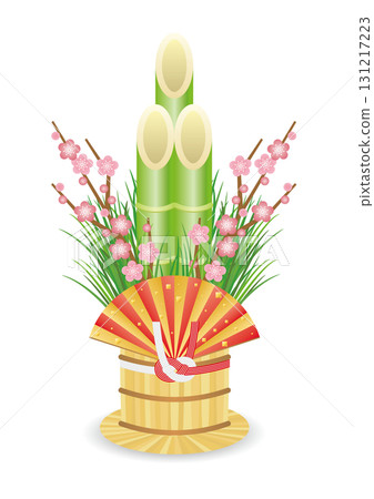 華麗而美麗的門鬆的向量插圖 131217223