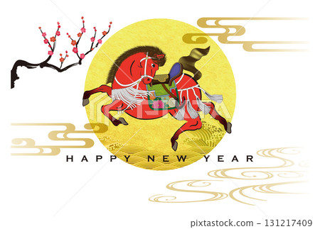 馬年賀年卡035 馬年賀年卡035 131217409