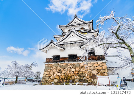 志賀彥根城:白雪皚皚的天守閣 志賀彥根城:白雪皚皚的天守閣 131217473