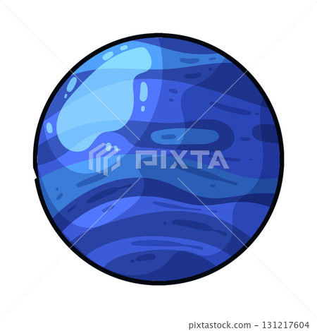 illustration of Neptune illustration of Neptune 131217604